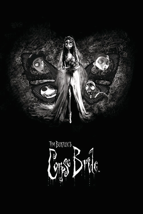 Umělecký tisk Corpse Bride - Emily butterfly, 26.7x40 cm
