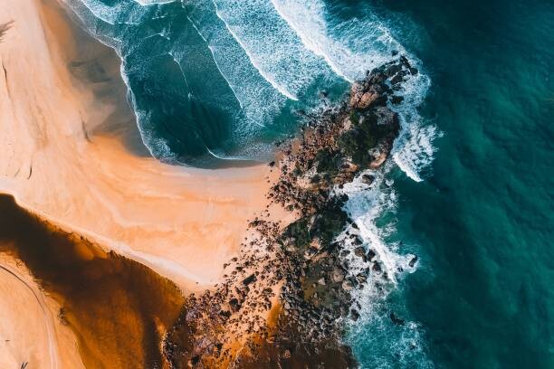 Levně Plakát, Obraz - Aerial view of sea,Indonesia, Dicky Aditya / 500px, 40 × 26.7 cm