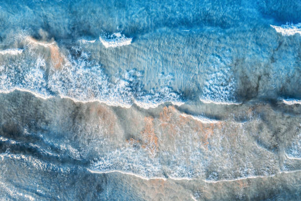 Fotografie Aerial view of a transparent blue, den-belitsky, 40x26.7 cm