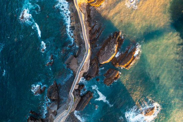 Fotografie Overhead view of stone bridge over, Marco Bottigelli, 40 × 26.7 cm