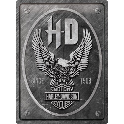 Plechová cedule Harley Davidson - Metal Eagle, 30 x 40 cm