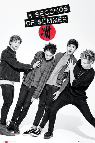 Poster 5 Seconds Of Summer - Lean | Wall Art | 3+1 FREE | UKposters