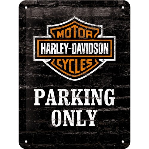 Metallschild Harley Davidson - Parking Only