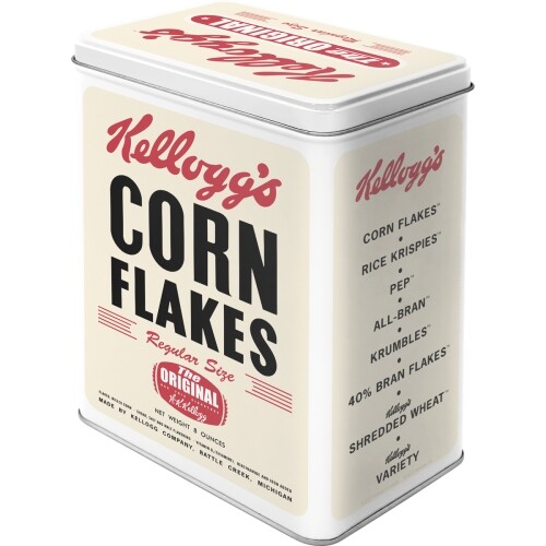 Plechová dóza Plechová dóza Kellogg‘‘s - Corn Flakes