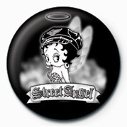 Button BETTY BOOP - STREET ANGEL