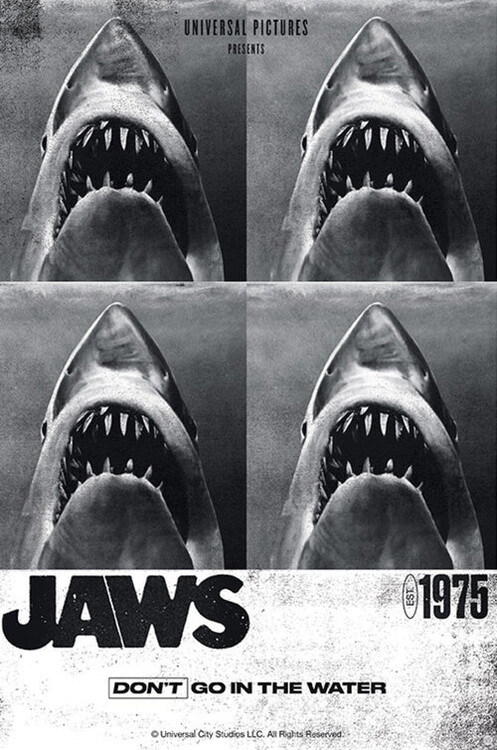 Plakát, Obraz - Jaws - 1975, 61x91.5 cm