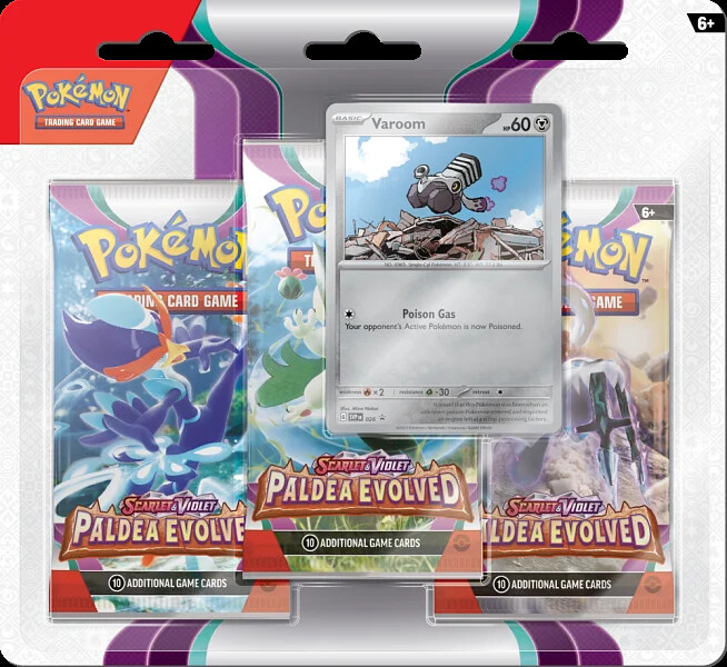 Pokémon TCG: SV02 Paldea Evolved - 3 Blister Pack