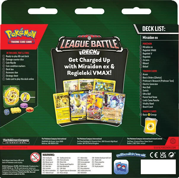 Pokmon TCG: Miraidon ex League Battle Deck | Tips for original gifts