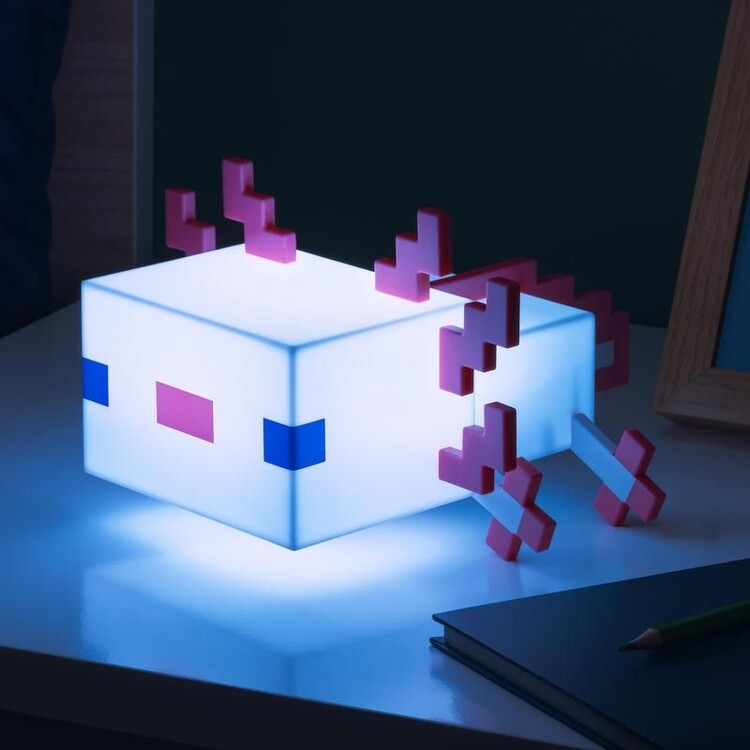 Lámpara Minecraft - Axolotl
