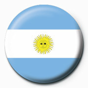 Button Flag - Argentina