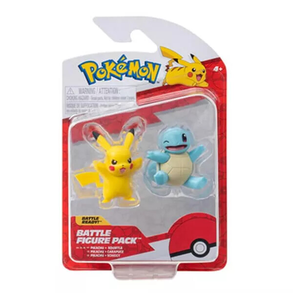 Figurka Pokemon - Squirtle & Pikachu, 5 cm