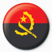 Button Flag - Angola