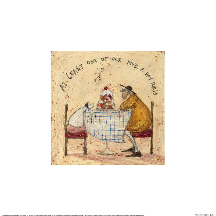 Levně Umělecký tisk Sam Toft - At Least One Of Our Five A Day Doris, 30 × 30 cm