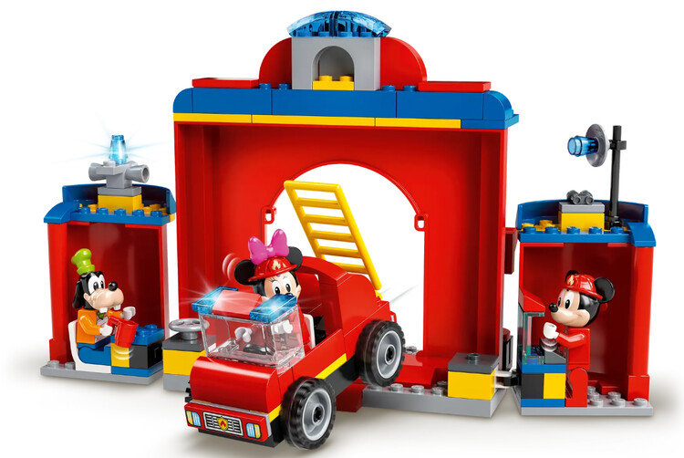LEGO Disney - Hasičská stanice a auto Mickeyho a přátel 10776, 14 x 24 cm