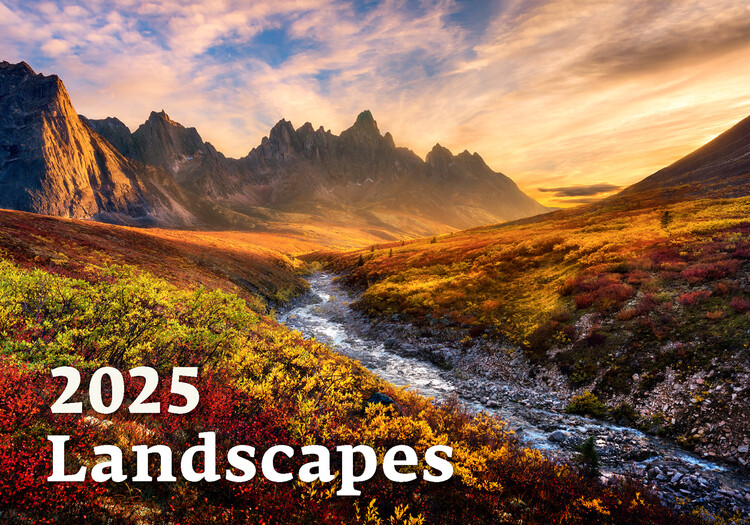 Kalendář 2025 Landscapes, 45 x 31,5 cm