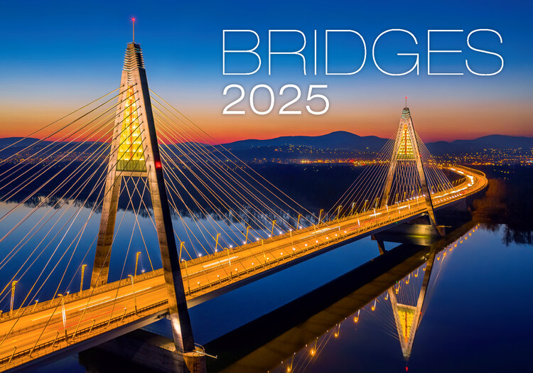 Kalendář 2025 Bridges, 45 x 31,5 cm