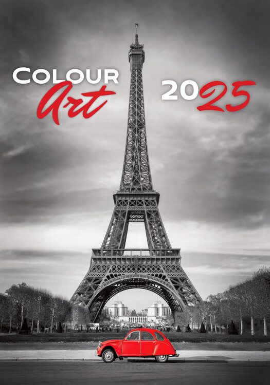 Kalendář 2025 Colour Art, 31,5 x 45 cm
