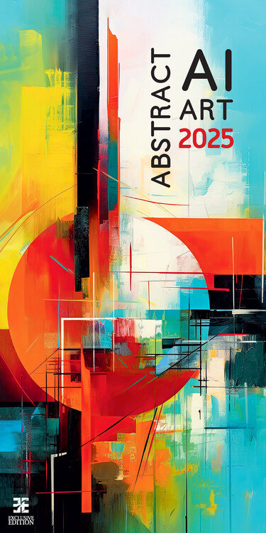 Kalendář 2025 Abstract AI Art Exclusive, 31,5 x 63 cm
