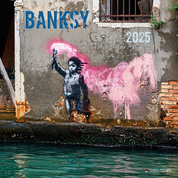 Kalendář 2025 Banksy, 30 x 30 cm
