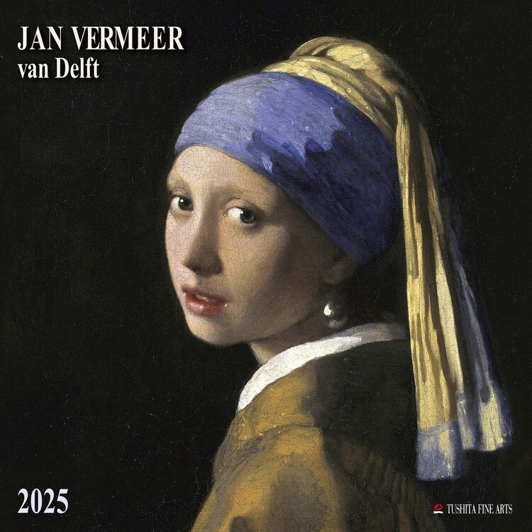 Kalendář 2025 Jan Vermeer van Delft, 30 x 30 cm