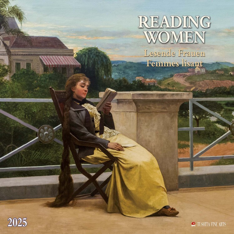 Kalendář 2025 Reading Women, 30 x 30 cm