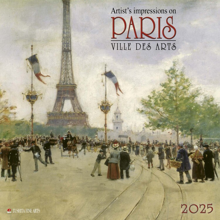 Kalendář 2025 Paris - Ville des Arts, 30 x 30 cm