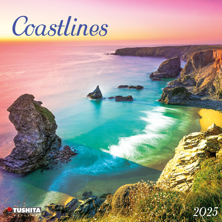 Kalendář 2025 Coastlines, 30 x 30 cm