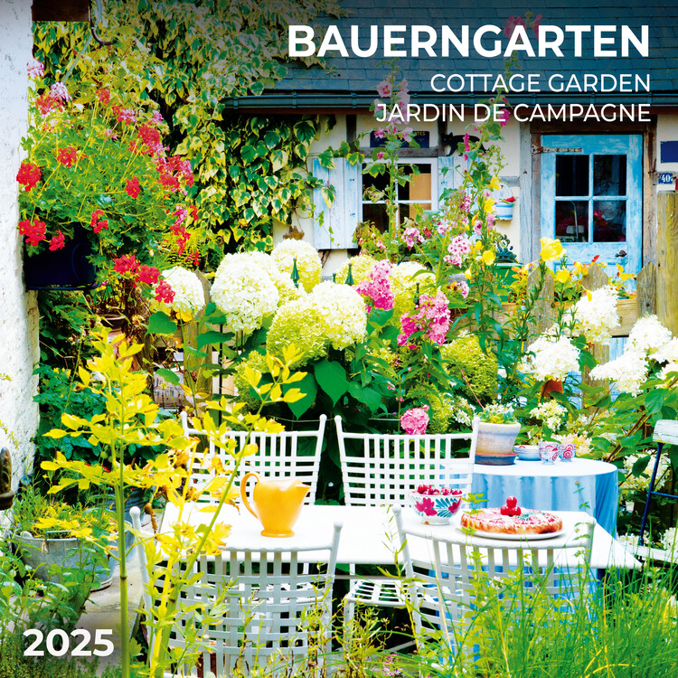 Kalendář 2025 Cottage Garden, 30 x 30 cm