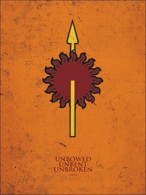 Kunstdruk Game of Thrones - Martell