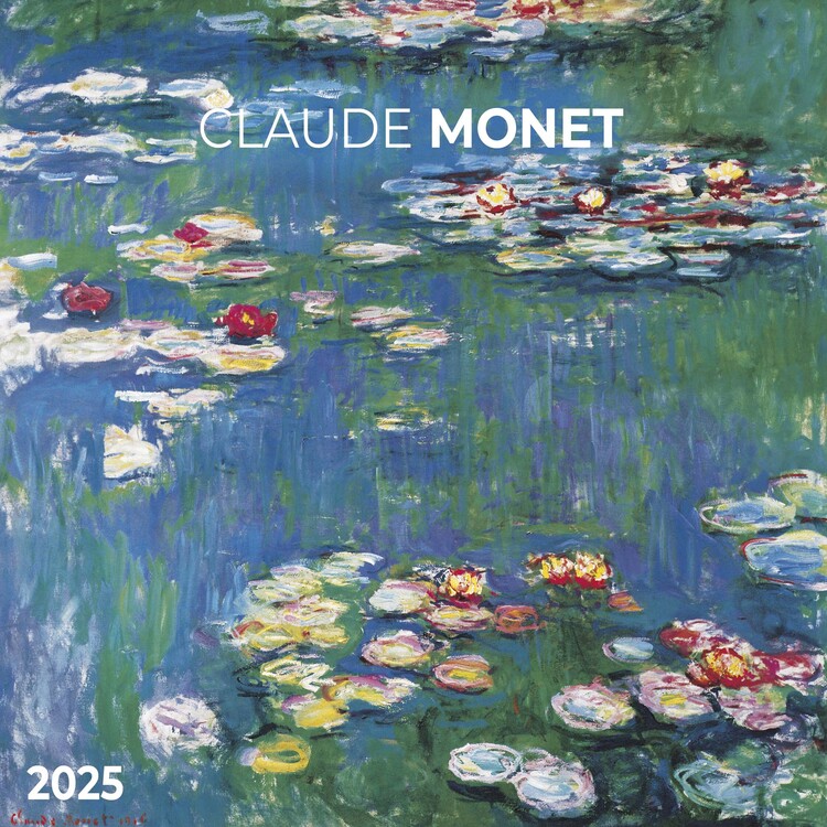 Kalendář 2025 Claude Monet, 30 x 30 cm