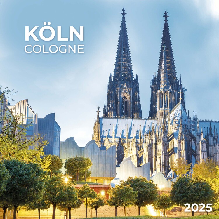 Kalendář 2025 Köln Cologne, 30 x 30 cm