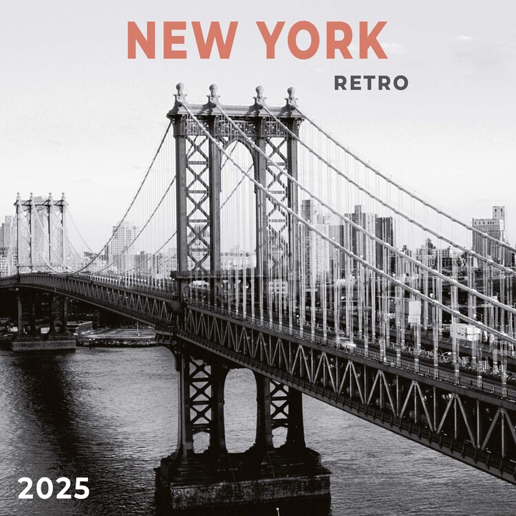 Kalendář 2025 New York Retro