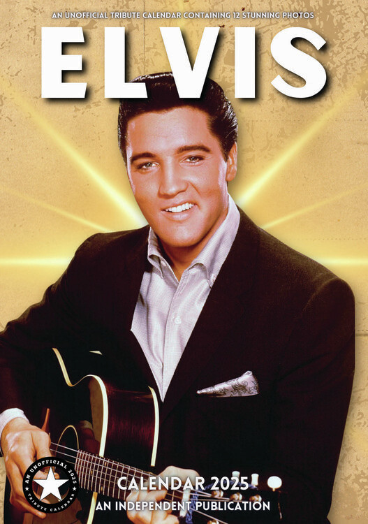 Kalendář 2025 Elvis Presley, A3