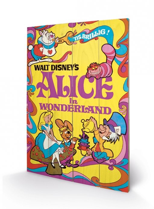 Bild auf Holz Alice im Wunderland - 1974