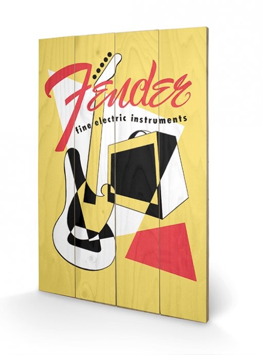 Obraz na drewnie Fender - Abstract