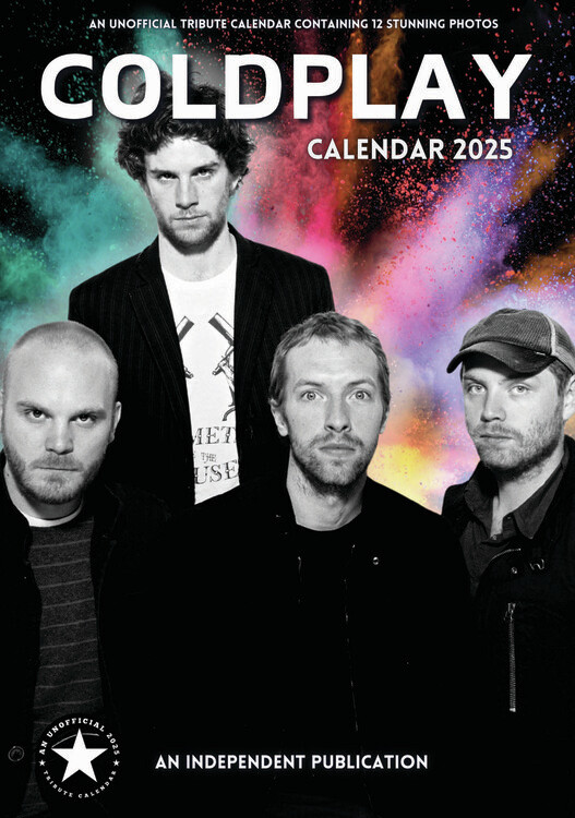 Naptár 2027 Coldplay - Chris Martin