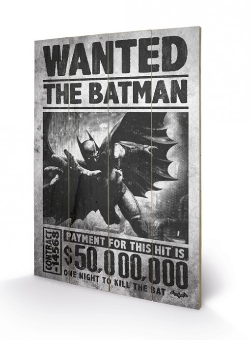 Bild auf Holz Batman Arkham Origins - Wanted