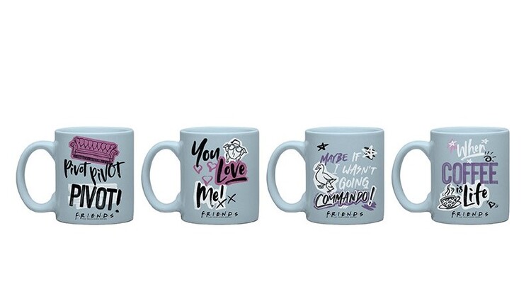 Hrnek Espresso Friends - Doodle, (4x) 0,11 l