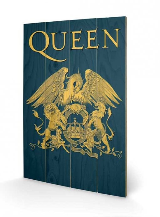 Queen - Crest Schilderij op hout