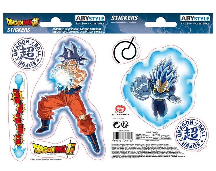 Samolepky Dragon Ball Super - Goku & Vegeta