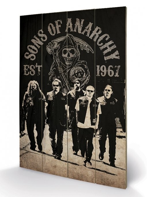 Poster su legno Sons of Anarchy - Reaper Crew