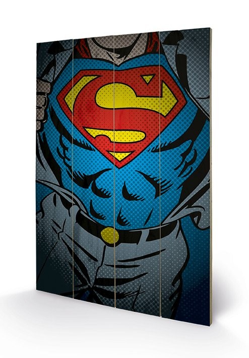 Cuadro de madera DC Comics - Superman Torso