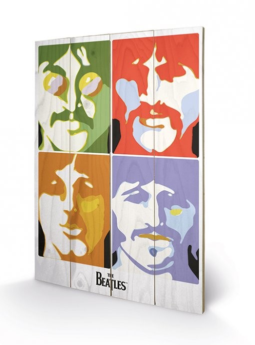Poster su legno The Beatles - Sea of Science
