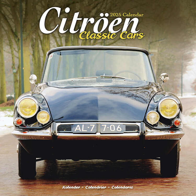 Kalendář 2025 Citroen Classic Cars, 30,5 x 30,5 (30,5 x 61) cm