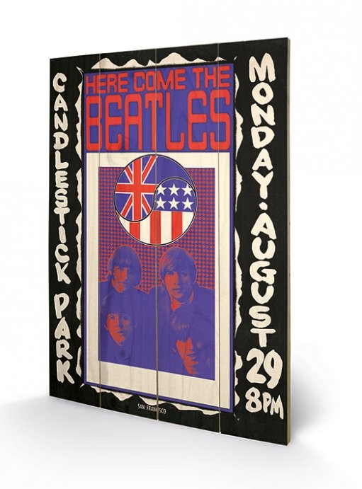 Bild auf Holz The Beatles - Here Come The Beatles
