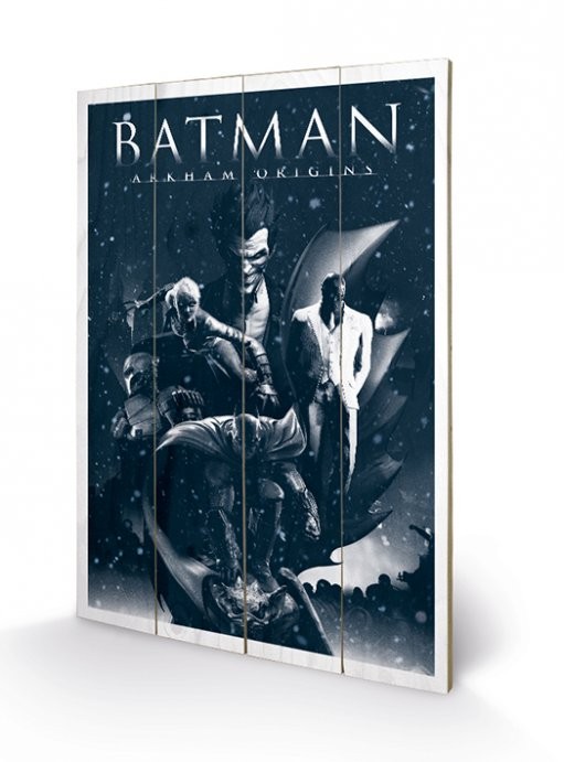 Poster su legno Batman Arkham Origins - Montage