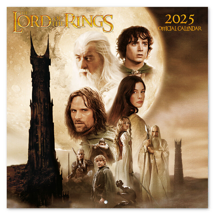 Kalendář 2025 The Lord of the Rings, 30 x 30 cm