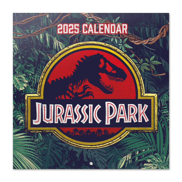 Kalendář 2025 Jurassic Park, 30 x 30 cm