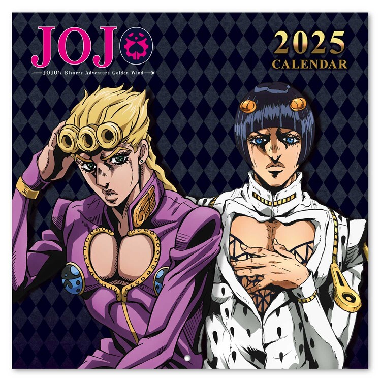 Kalendář 2025 Jojo‘s Bizarre Adventura, 30 x 30 cm