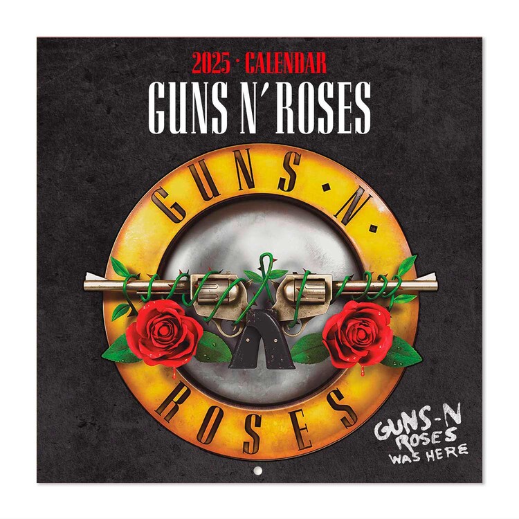 Kalendář 2025 Guns n‘ Roses, 30 x 30 cm